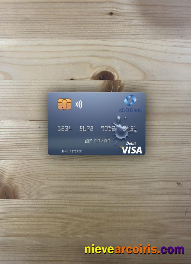 Uzbekistan KDB Bank visa debit card photolook
